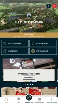 Puy du Fou FR android App screenshot 1